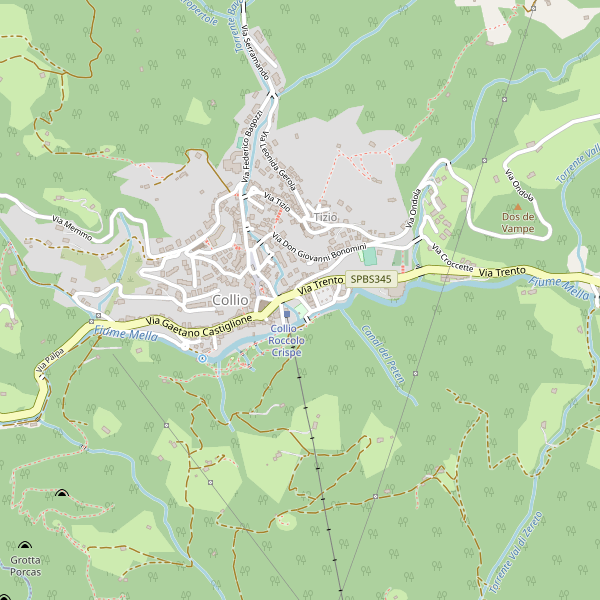 Thumbnail mappa hotel di Collio