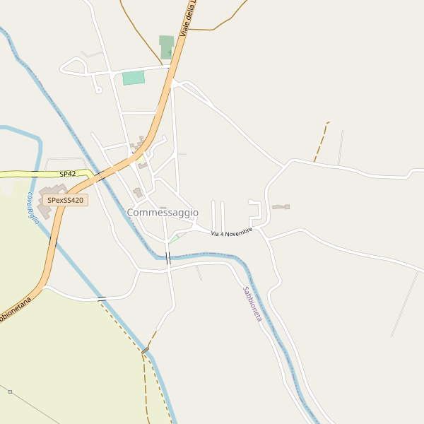Thumbnail mappa stradale di Commessaggio