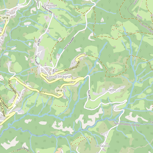 Thumbnail mappa vedute di Corna Imagna