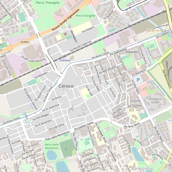 Thumbnail mappa stradale di Corsico