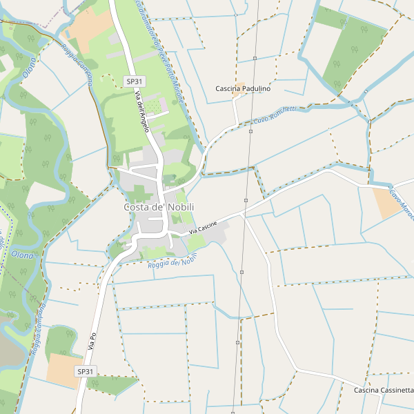 Thumbnail mappa stradale di Costa de' Nobili