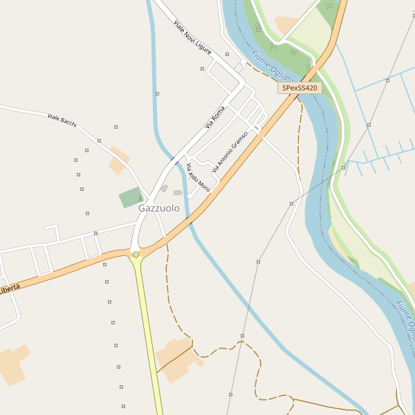 Thumbnail mappa hotel di Gazzuolo