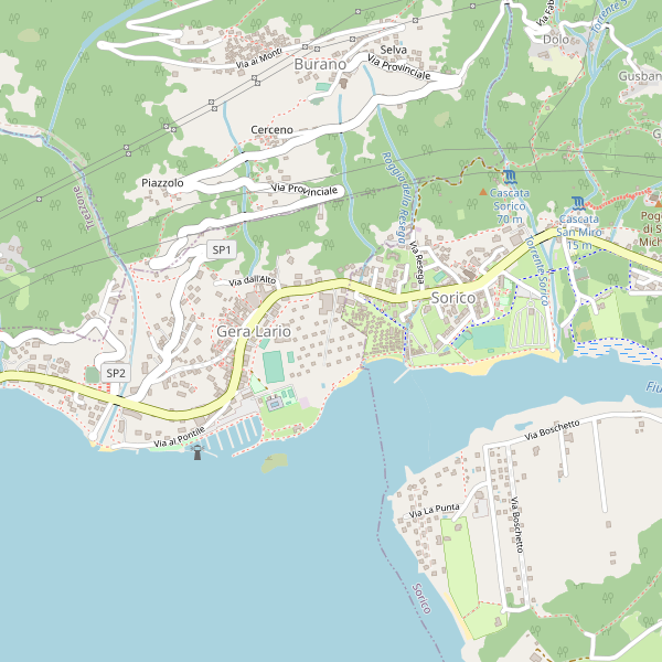 Thumbnail mappa stradale di Gera Lario