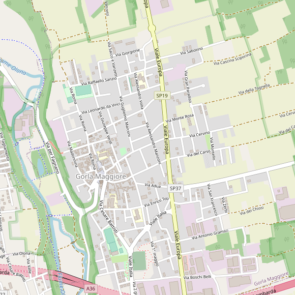 Thumbnail mappa stradale di Gorla Maggiore