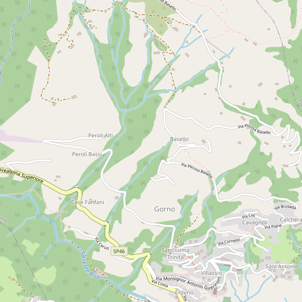 Thumbnail mappa stradale di Gorno