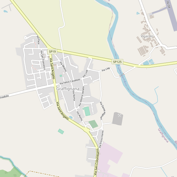 Thumbnail mappa stradale di Graffignana