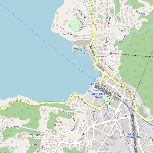 Thumbnail mappa stradale di Laveno-Mombello
