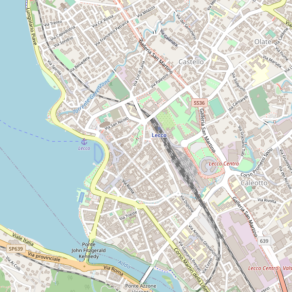 Thumbnail mappa stradale di Lecco