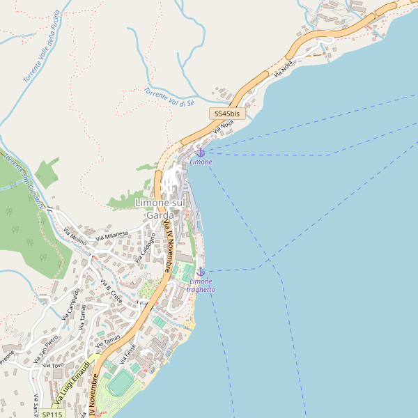 Thumbnail mappa stradale di Limone sul Garda