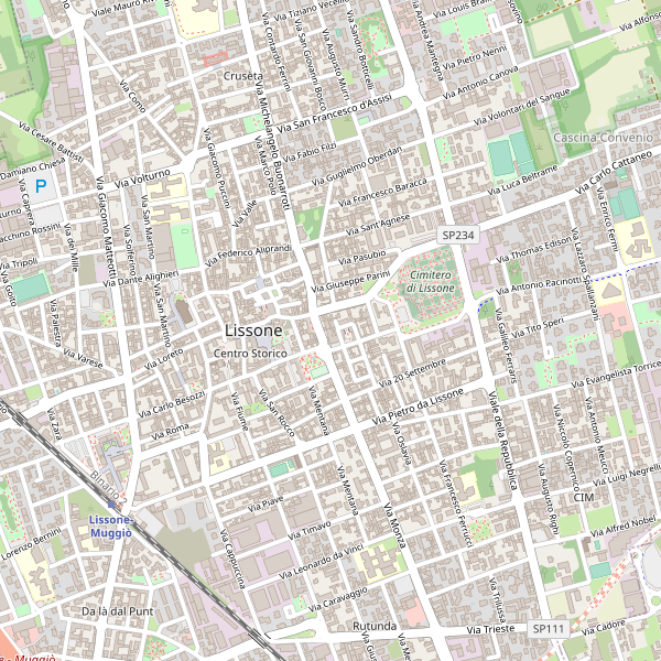 Thumbnail mappa stradale di Lissone