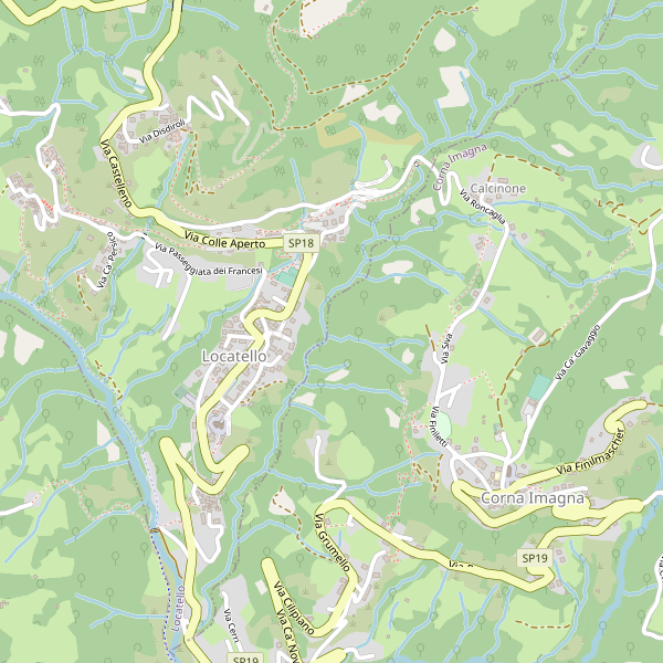 Thumbnail mappa stradale di Locatello