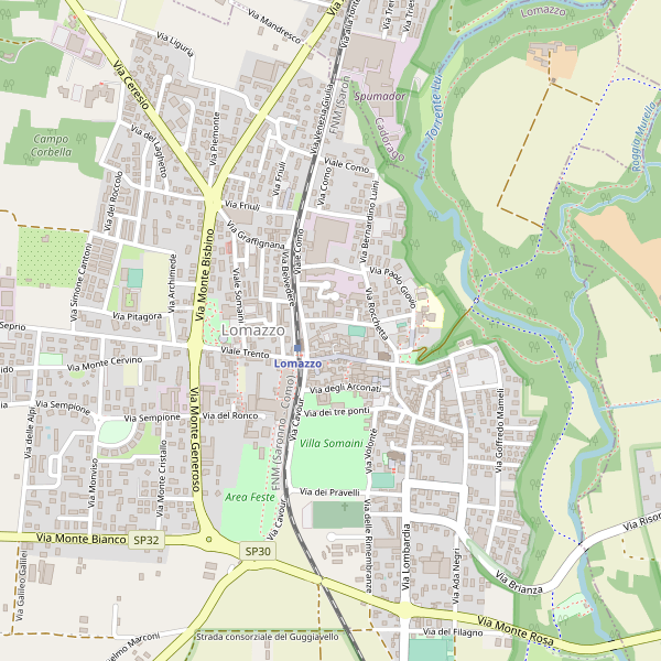 Thumbnail mappa stradale di Lomazzo