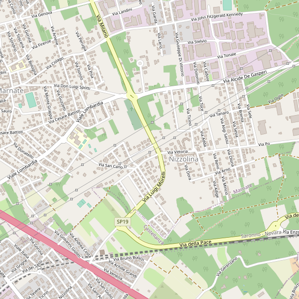Thumbnail mappa stradale di Marnate