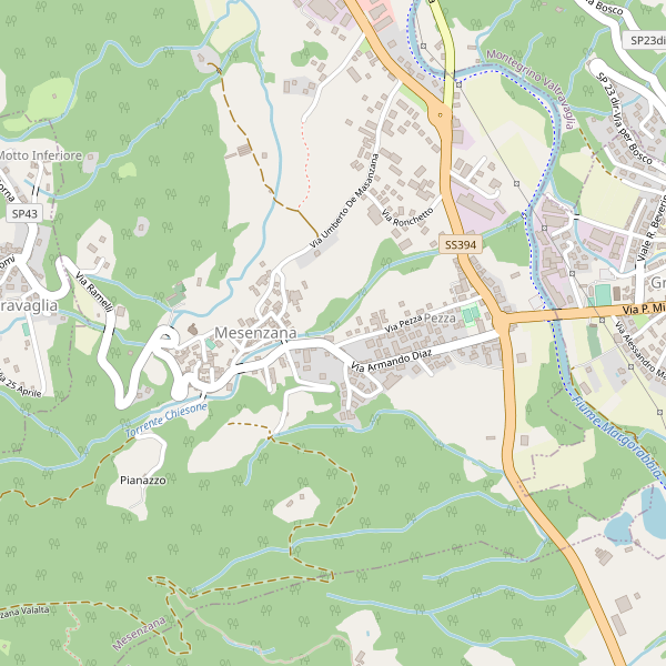 Thumbnail mappa hotel di Mesenzana