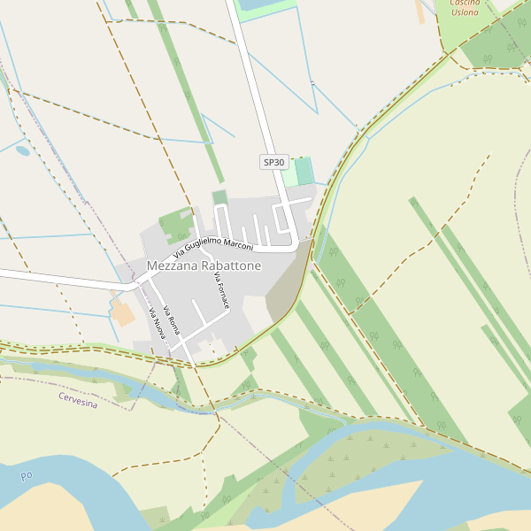 Thumbnail mappa stradale di Mezzana Rabattone