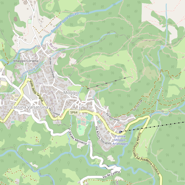 Thumbnail mappa stradale di Moggio