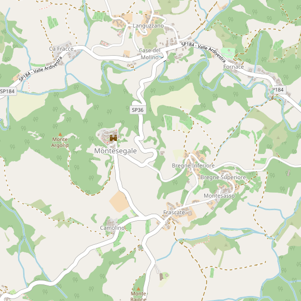 Thumbnail mappa stradale di Montesegale
