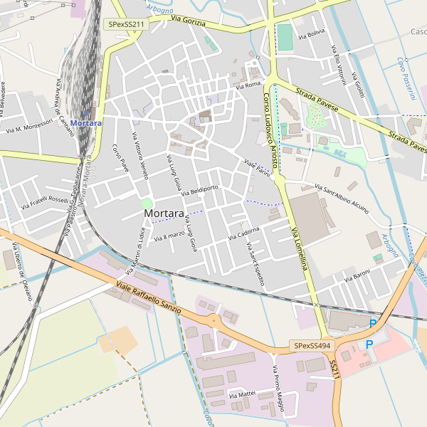 Thumbnail mappa stradale di Mortara