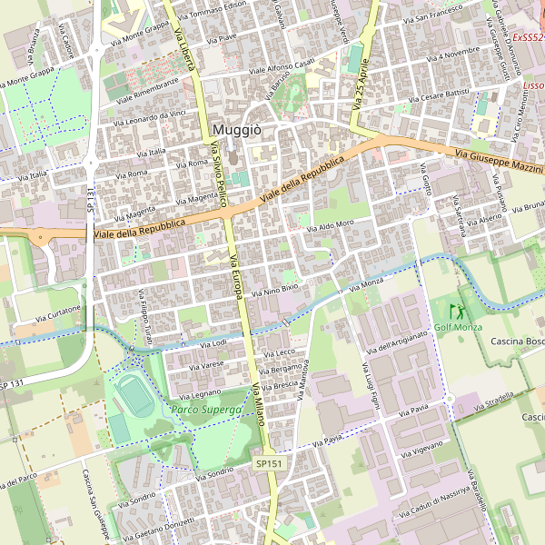 Thumbnail mappa stradale di Muggiò