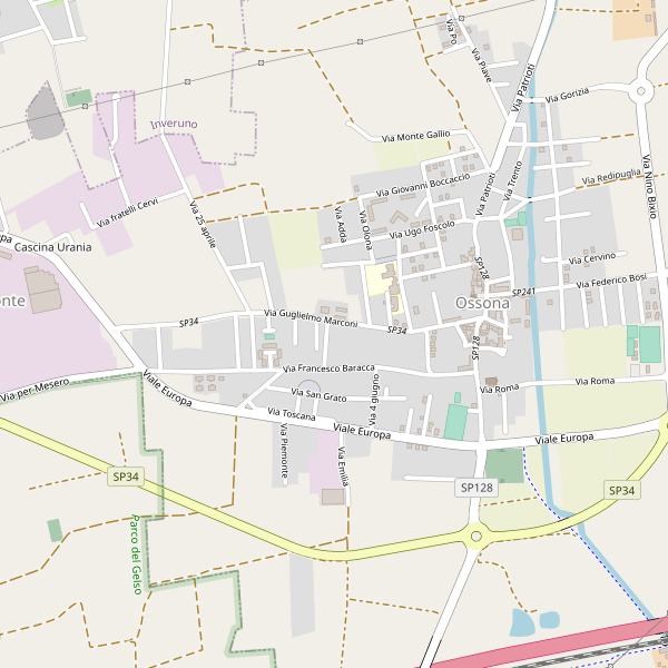 Thumbnail mappa stradale di Ossona