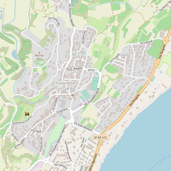 Thumbnail mappa stradale di Padenghe sul Garda