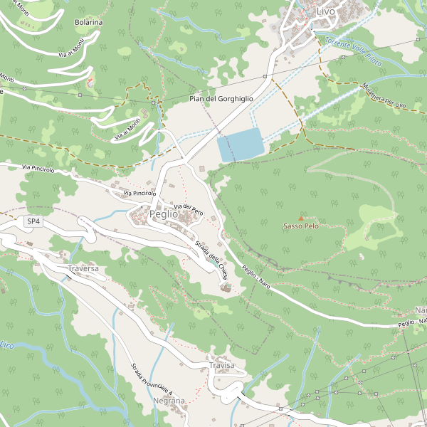 Thumbnail mappa stradale di Peglio (CO)