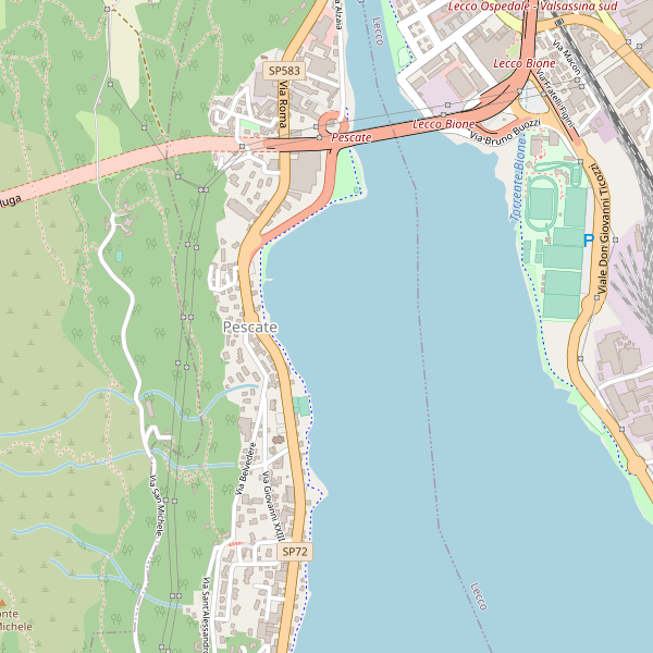 Thumbnail mappa stradale di Pescate