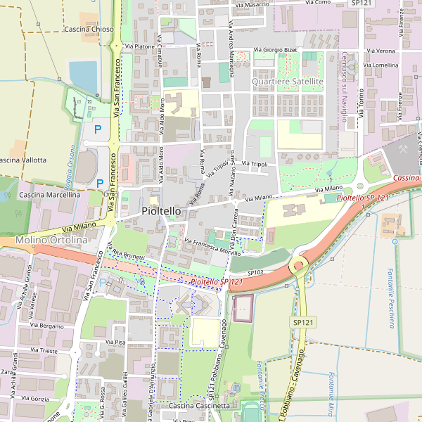 Thumbnail mappa stradale di Pioltello