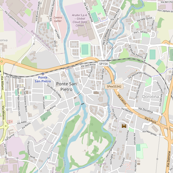 Thumbnail mappa chiese di Ponte San Pietro
