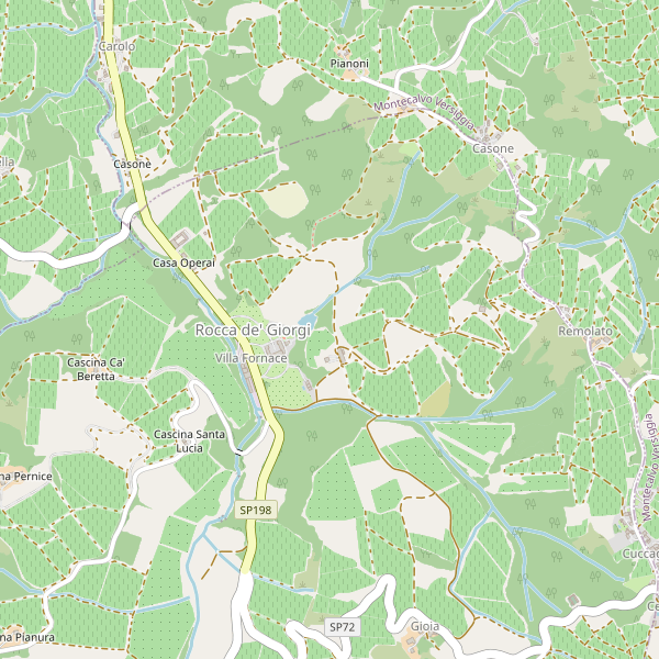 Thumbnail mappa stradale di Rocca de' Giorgi