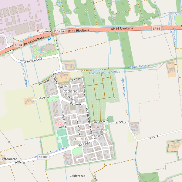 Thumbnail mappa stradale di Rodano