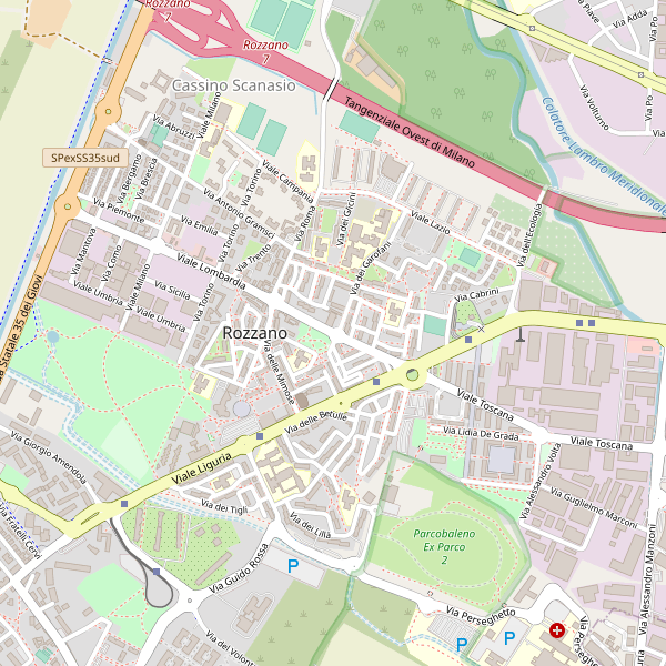 Thumbnail mappa stradale di Rozzano