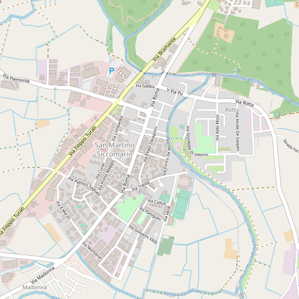 Thumbnail mappa stradale di San Martino Siccomario