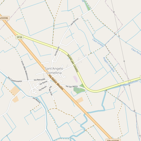 Thumbnail mappa stradale di Sant'Angelo Lomellina