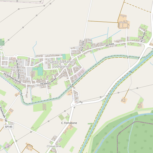 Thumbnail mappa stradale di Santo Stefano Lodigiano
