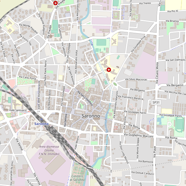 Thumbnail mappa stradale di Saronno