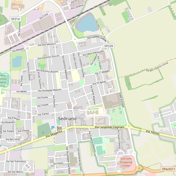 Thumbnail mappa stradale di Sedriano