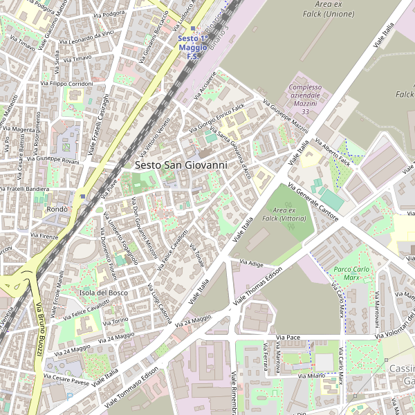 Thumbnail mappa stradale di Sesto San Giovanni