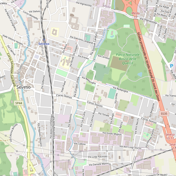 Thumbnail mappa stradale di Seveso