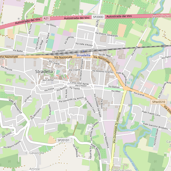 Thumbnail mappa stradale di Stradella