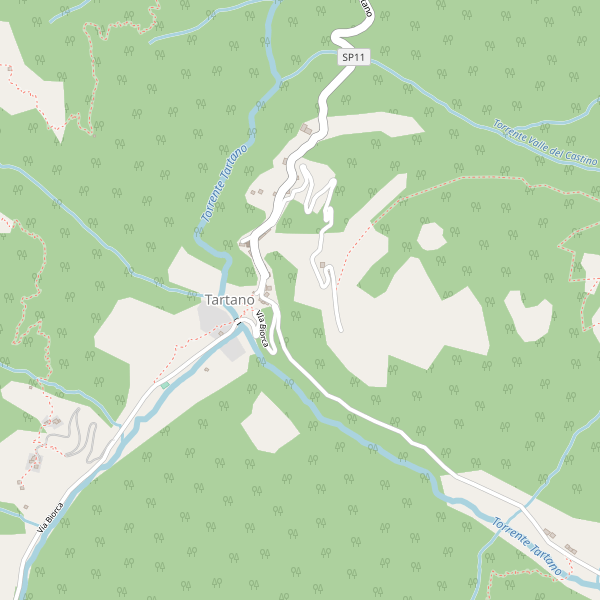 Thumbnail mappa stradale di Tartano