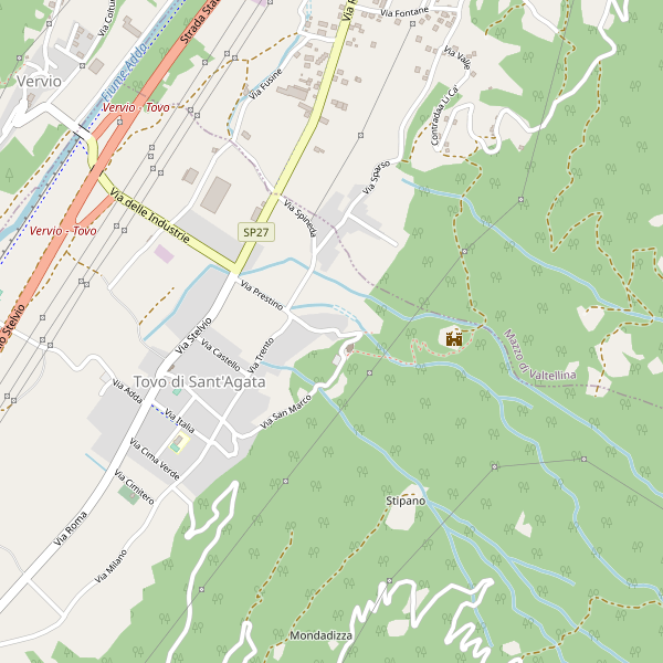 Thumbnail mappa supermercati di Tovo di Sant'Agata