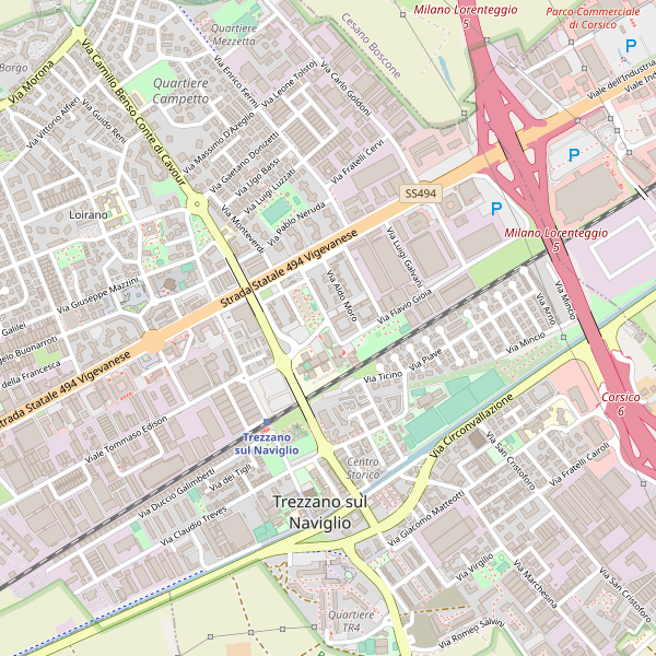 Thumbnail mappa grandimagazzini di Trezzano sul Naviglio