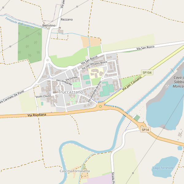 Thumbnail mappa stradale di Truccazzano