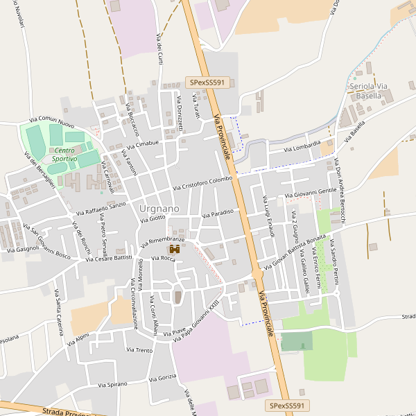 Thumbnail mappa stradale di Urgnano