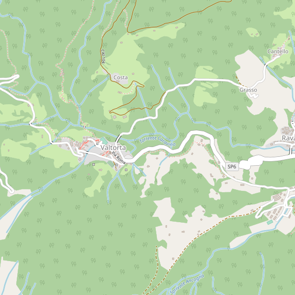 Thumbnail mappa stradale di Valtorta