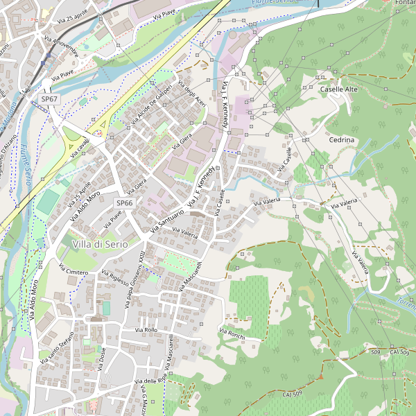 Thumbnail mappa vedute di Villa di Serio