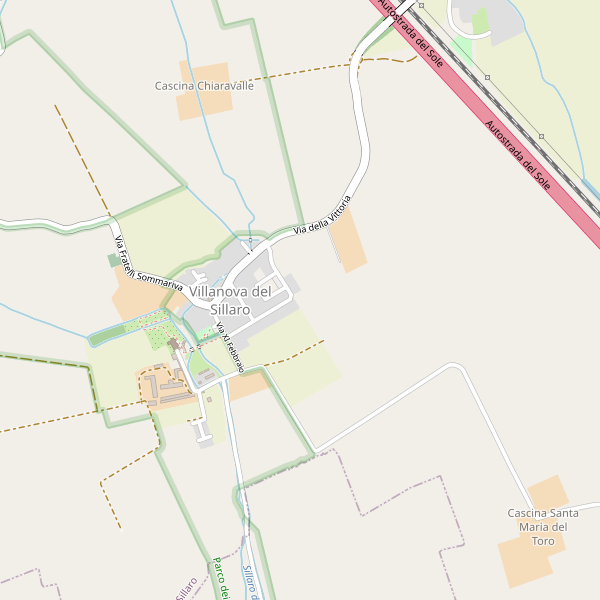 Thumbnail mappa stradale di Villanova del Sillaro