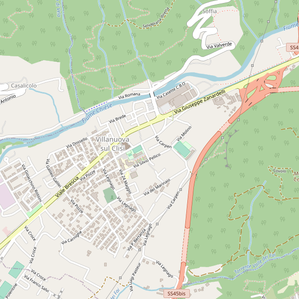 Thumbnail mappa stradale di Villanuova sul Clisi
