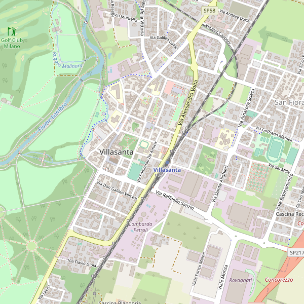 Thumbnail mappa stradale di Villasanta